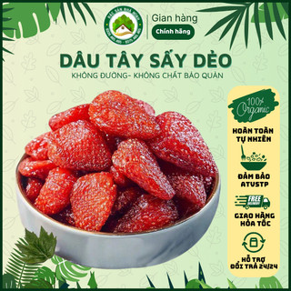 500gr - dâu tây sấy dẻo đà lạt - ít đường - đặc sản nhà mình
