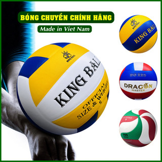 Banh Chuyền Da Chính Hãng Động Lực, Quả Bóng Chuyền Giá Rẻ Cho Nam Nữ Học Sinh Viên Tập Luyện Thi Đấu ECO SPORT