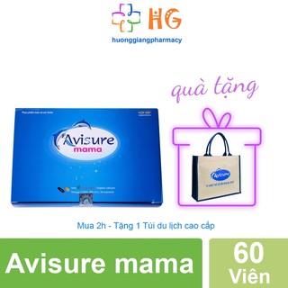 Avisure mama Bổ sung DHA, EPA, các Vitamin, khoáng chất cần thiết trước và sau sinh Hộp 60 Viên