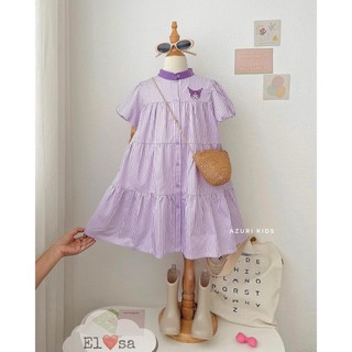 Váy bé gái--váy babydoll tay bồng cho bé gái từ 1-8 tuổi annakids