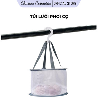  Túi lưới phơi cọ trang điểm GECOMO phơi mút, túi phơi gấp gọn có móc treo xoay