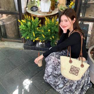 𝐁𝐥𝐚𝐮𝐞𝐁𝐥𝐮𝐦𝐞🦋 Lo.e.we Anagram Basket Bag dupe🌼