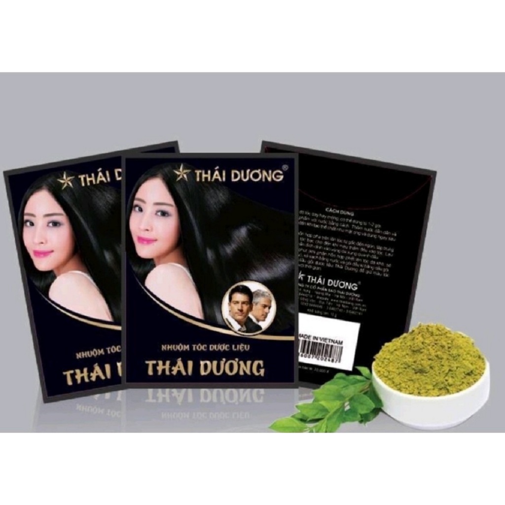 Dầu gội đen tóc thảo dược Thái dương (gói)