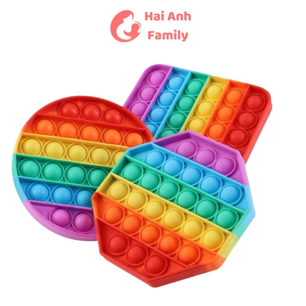  Popit - Đồ chơi giải trí nhấn bóp bong bóng giải tỏa căng thẳng Pop it 