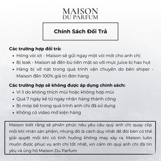 ⚜️Nước hoa nữ Billie Eilish (mẫu thử) - Maison Du Parfum