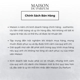⚜️Nước hoa nữ Billie Eilish (mẫu thử) - Maison Du Parfum