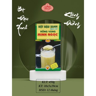Bột Đậu Xanh Minh Ngọc Rồng Vàng Hộp Không Đường 450g
