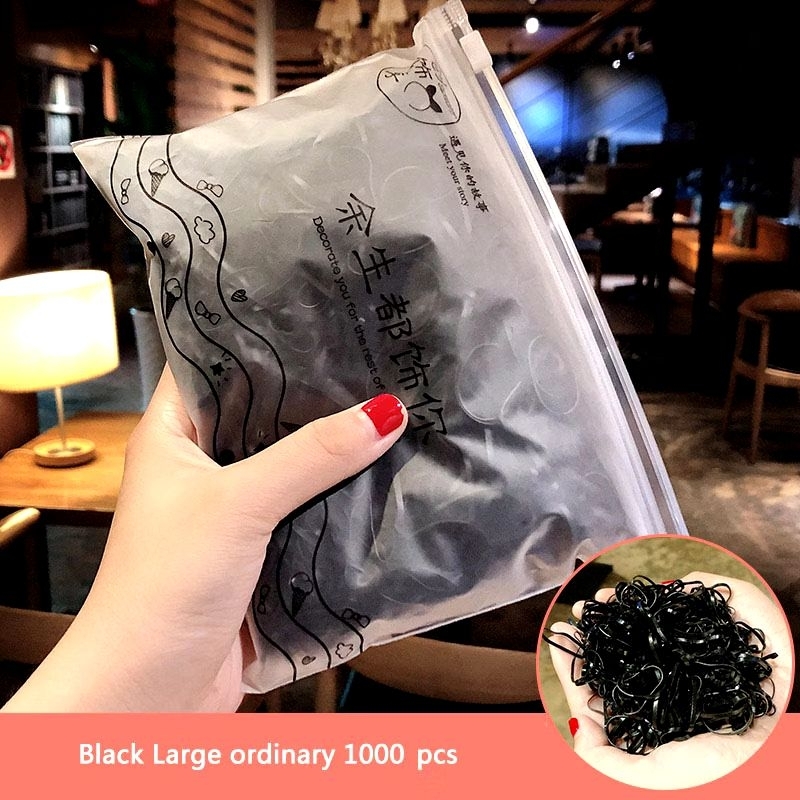 1000 chun buộc tóc kèm túi zip