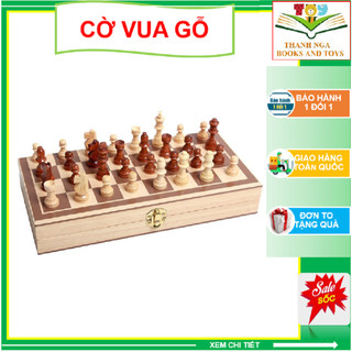 Bộ Cờ Vua Gỗ Cao Cấp - Có Hộp Đựng Làm Bàn Cờ