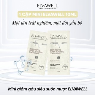 Cặp gội xả ELW giúp ngăn bết dầu suôn mượt tóc gói mini 10ml
