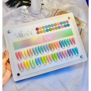 Set sơn gel Milan 22 chai 15ml (kèm bảng màu), chất sơn đặc mướt