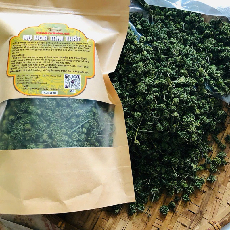 🍀 Nụ hoa tam thất bao tử - Víp 100gr