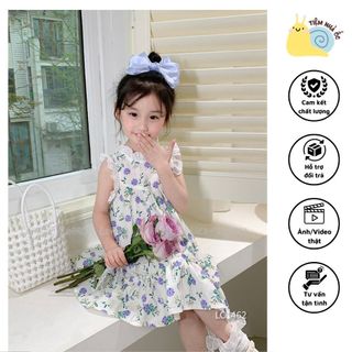 Váy thiết kế tiểu thư phối bèo xinh xắn chất vải thô xịn, mát, thấm hút mồ hôi tốt phối ren cực xinh