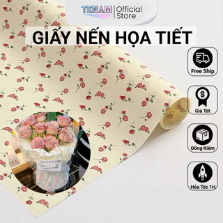  Tập 20 Tờ Giấy Nến Có Hoạ Tiết Làm Giấy Nhăn Gói Hoa Gói Quà Kích Thước 50x70cm - Phụ Kiện Hoa Màu Sắc Đa Dạng 