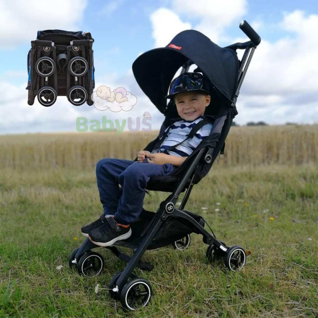 [Xách tay lên máy bay] Xe đẩy gấp gọn GB Pockit + All-Terrain siêu nhẹ siêu gấp gọn [BabyUS]