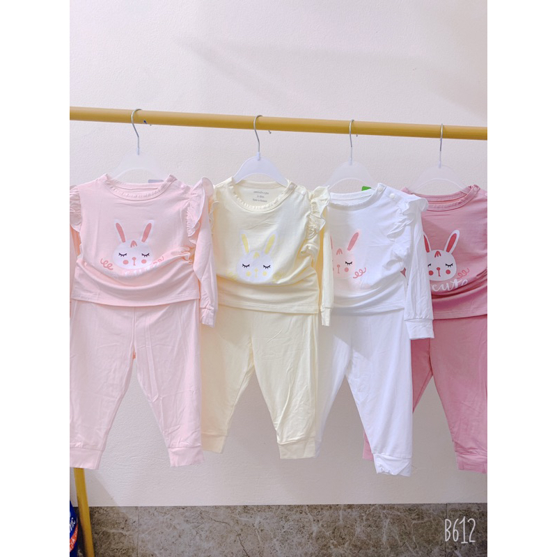 bộ dài tay chất bambo aminaza cho bé từ 6 tháng đến 3 tuổi