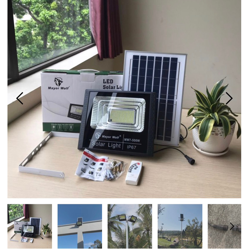 Đèn năng lượng mặt trời Solar light 500W giá rẻ Tphcm