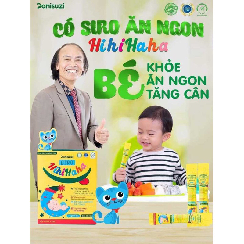 [ CAM KẾT CHÍNH HÃNG + HỘP 30 GÓI ] SIRO HIHIHAHA HUYỀN PHI GIÚP ĂN NGON , NGỦ NGON , HỖ TRỢ TIÊU HOÁ