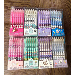 Set 12 Bút gel tẩy được Aodemei siêu trơn hình dễ thương