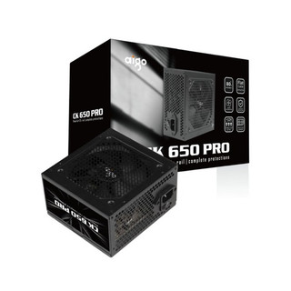 Nguồn aigo ck650 pro | 80 plus, cáp dẹt đen 650w bảo hành 36 tháng