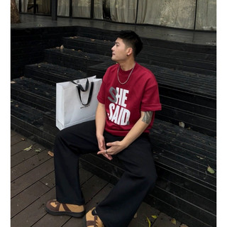 Áo thun nam she said local brand nhà ken phong cách tối giản