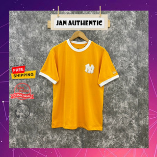 Áo Thun NEW ERA NY Vàng Bo Trắng Chính Hãng | Jan.Authentic