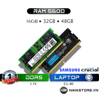  RAM DDR5 5600 SamSung Crucial 16Gb 32Gb lắp Laptop Mini PC bus 5600Mhz