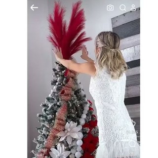 Cành hoa điểm trang trí cây thông noel. Cành cherry trang trí cây thông noel