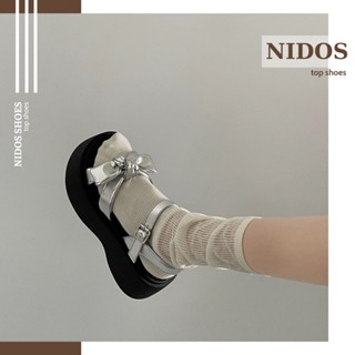 Sandal nữ đế xuồng cao 7cm độc lạ đính nơ bảng to chốt bọc da sang chảnh