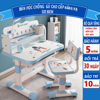 Bộ bàn ghế học sinh tiểu học C10 chống gù chống cận cao cấp cho bé nâng hạ chiều cao kèm bộ quà 3 món