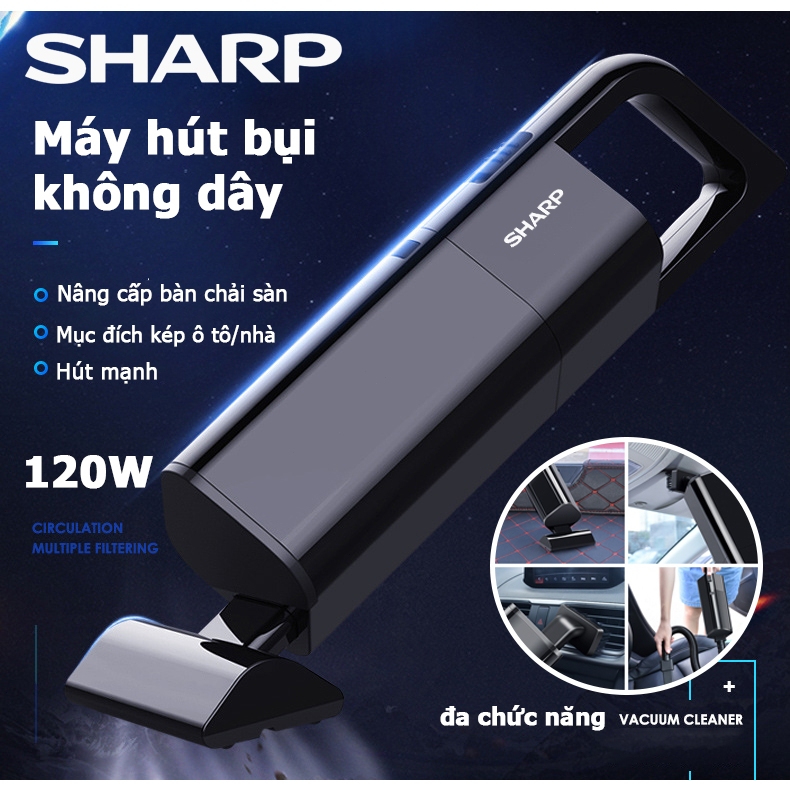 Sharp Máy hút bụi cầm tay không dây sử dụng pin sạc