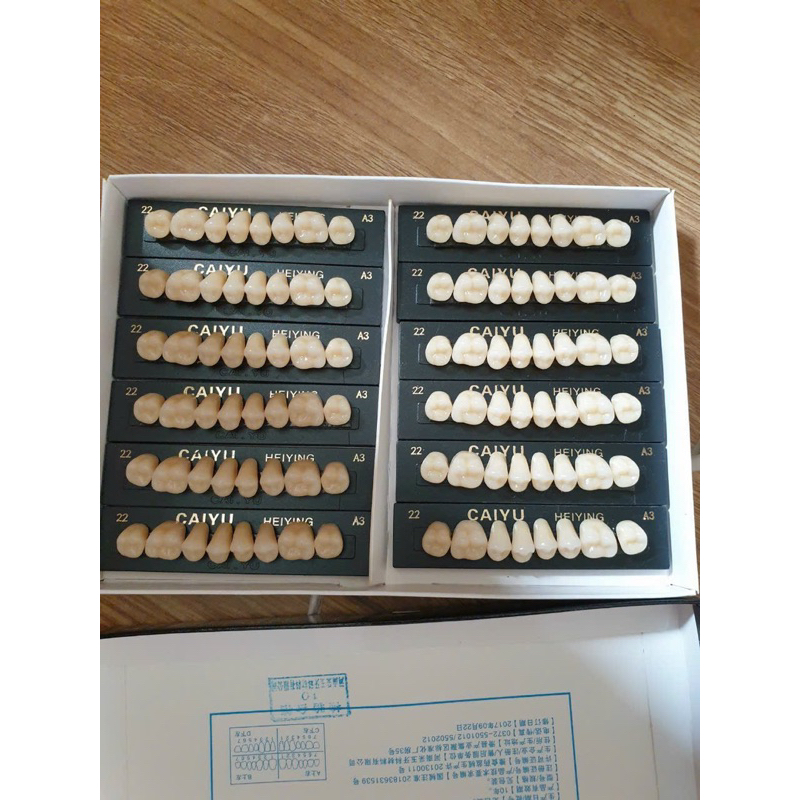 RĂNG NHỰA THÁO LẮP VỈ 6R, 8R (HỘP RIÊNG RĂNG CỬA, RĂNG HÀM)