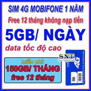 Sim 4G mobifone mdt350, 6mdt150 ,12mdt50 , 12mdt150 trọn gói 1 năm không nạp tiên