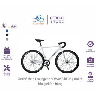 Fixed gear mẫu mới - xe đạp thể thao tay cong fixed gear allways đi lùi được.