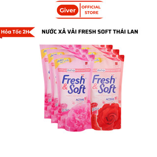 3 bịch nước xả vải fresh soft thái lan túi 600ml