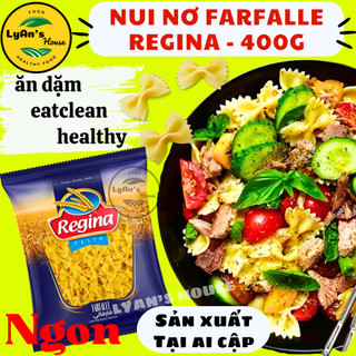 MỲ NUI NƠ Regina 400g FARFALLE, hợp bé ăn dặm, tập ăn, eatclean healthy mì ý spaghetti pasta xào soup trộn sốt