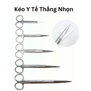 Kéo y tế inox cong ,thẳng ngọn các cỡ