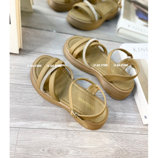 Giày nữ - Sandal đế bằng quai chéo