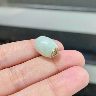 Lu thống ngọc phỉ trắng mix bạc 925 kèm dây dù đeo cổ
