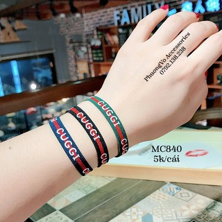 SET 4 CÁI CỘT TÓC THUN IN CHỮ SANG CHẢNH