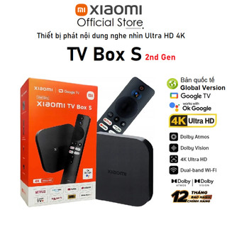 Xiaomi TV Box S Gen 2 Ultra HD 4K(3840 x 2160p) Google TV 2GB/8GB - Hàng chính hãng