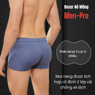 Combo 3 quần đùi độn mông nam MEN PRO thông hơi toàn quần mút bọ biển êm ái