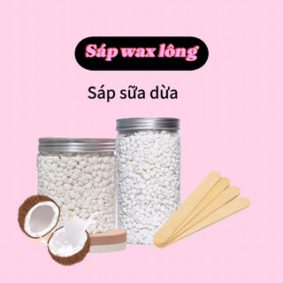 Sáp wax lông-Gói 100gr sáp sữa dừa, độ bám lông cao