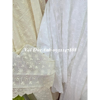 Vải boi thêu hoa nhí