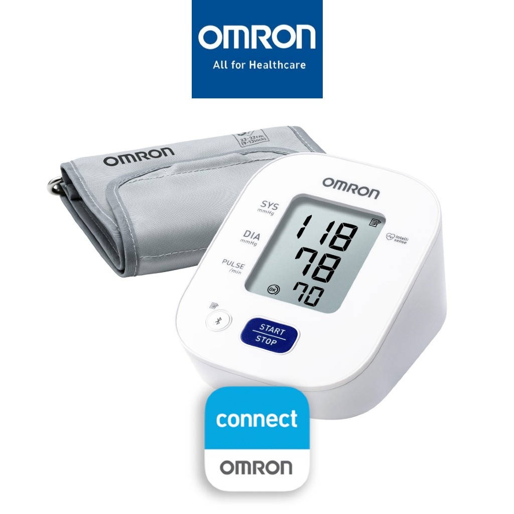Máy huyết áp bắp tay tự động OMRON HEM-7142T1 "kết nối Bluetooth" bộ nhớ lưu 14 lần đo