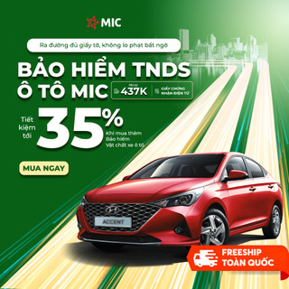 Toàn quốc [E-Voucher] [5 chỗ ngồi] Bảo hiểm TNDS xe ô tô MIC (bắt buộc), cấp GCN điện tử