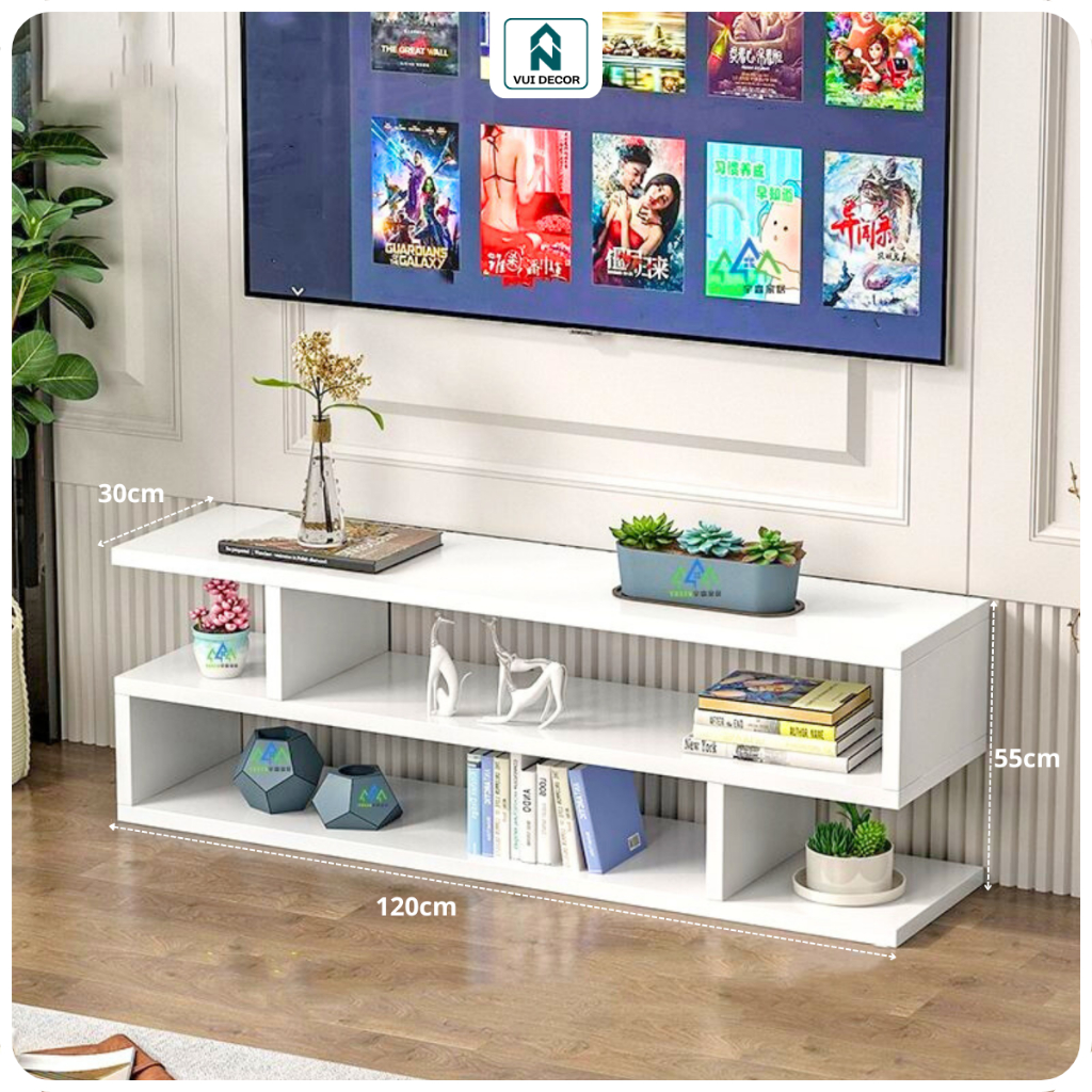 Kệ Tivi Phòng Khách Để Sàn Dài 1m2 Gỗ MDF Chống Xước Chống Ẩm Phong Cách Châu Âu Hiện Đại Và Sang Trọng TV01