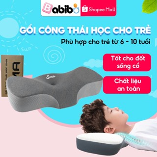 Gối công thái học cho trẻ em BABIBO từ 6-10 tuổi, định hình tư thế ngủ, hỗ trợ phát triển chiều cao tối đa