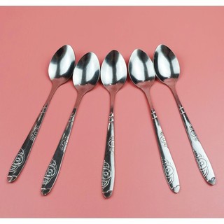 Thìa cafe cán hoa Inox chất lượng cao