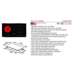 Bếp điện từ Kaff KF-SD300IC